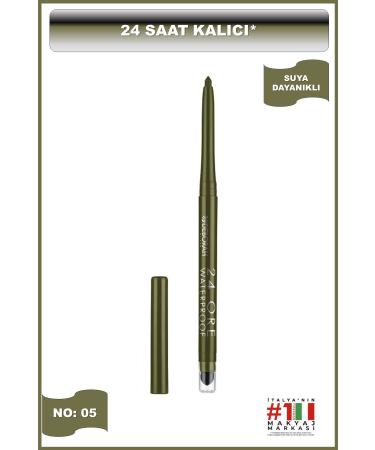 Deborah 24ore Waterproof Eye Pencil No: 5
