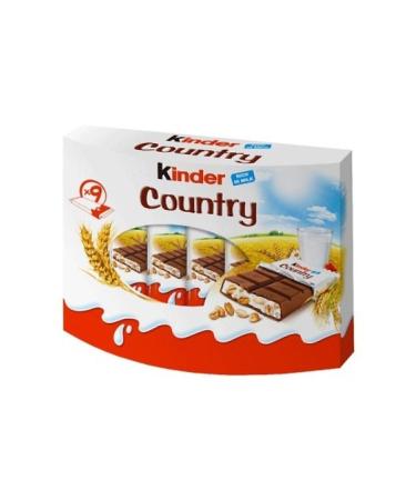 Kinder Country Milch Und Cerealien 9 Riegels