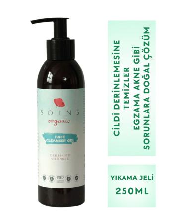 Soins Organic Anti-Acne and Pimple Nourishing Herbal Facial Cleansing Gel 250 Ml