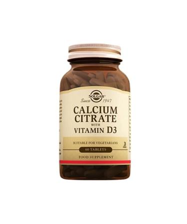 Solgar Calcium Citrate With Vitamin D3 250 mg 60 Tablets