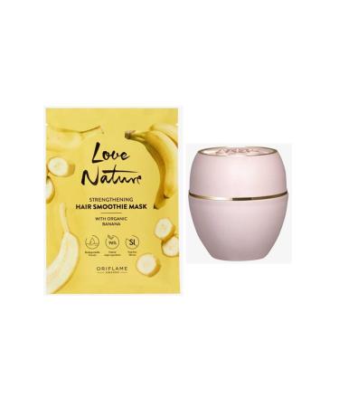 Oriflame Love Nature Organic Banana Strengthening Hair Mask and Tender Care Multi-Purpose Balm
