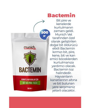Munich Vet Bactemin Flea and Tick Powder for Birds 500 gr - Buy Online on GoSupps.com