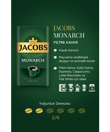 Jacobs Monarch Filter Coffee 500 gr X 2 Pieces - Buy Online on GoSupps.com