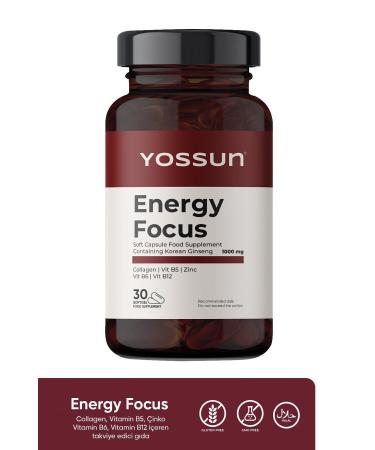yossun ENERGY FOCUS Softgel Supplement Containing Korean Ginseng - Buy Online on GoSupps.com
