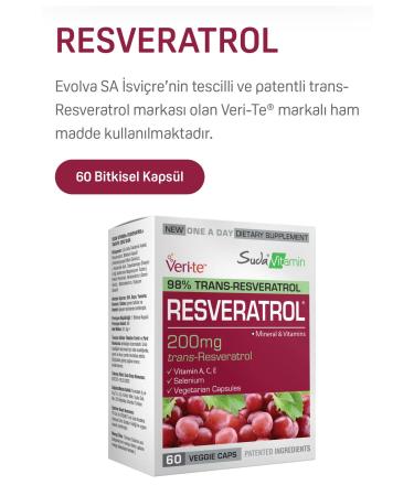 Vitamin in Water Resveratrol in Water 200 Mg 60 Capsules - Buy Online on GoSupps.com