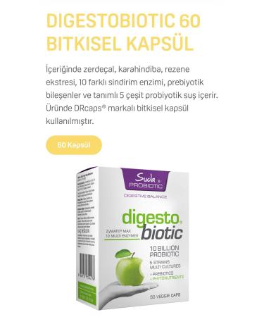 Vitamin in Water Probitic in Water Digesto Biotic 60 Capsules - Buy Online on GoSupps.com