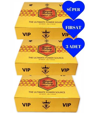 Vip 3 Pieces Erkeksin Honey Herbal Mixed Paste 12 X 20 gr