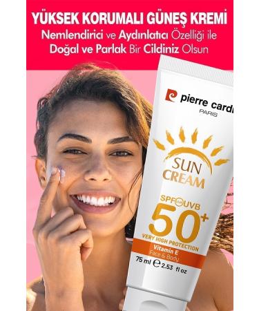 Pierre Cardin SPF 50 Anti-Spot High Protection Face Sun Cream 75 ML For Normal and Dry Skin - Buy Online on GoSupps.com