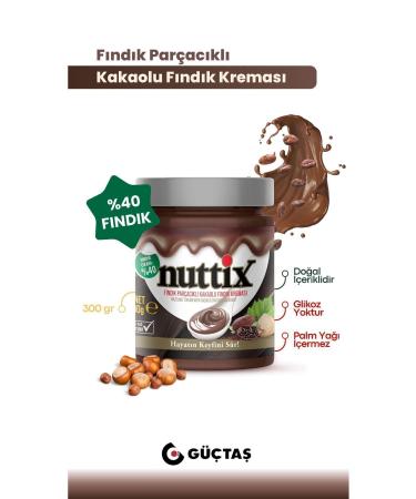 NUTTIX Additive-Free Natural Cocoa Hazelnut Cream 300 gr - Buy Online on GoSupps.com
