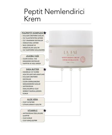 LA FAE BEAUTE Intensive Moisturizing Skin Renewal and Care Repair Peptip Cream | 50 Ml. - Buy Online on GoSupps.com