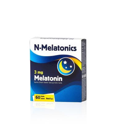 Crom Health N-melatonics Sublingual Melatonin Supplement - Fast Sleep Regulator and Quality Enhancer (60 TABLETS) - Buy Online on GoSupps.com