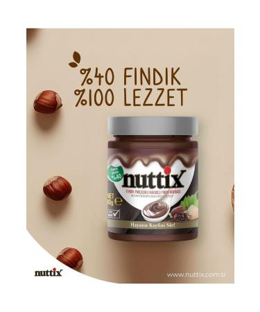NUTTIX Additive-Free Natural Cocoa Hazelnut Cream 300 gr - Buy Online on GoSupps.com