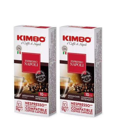 Kimbo Napoli Nespresso Compatible Capsule Coffee (10-PIECE BOX) (SET OF 2)