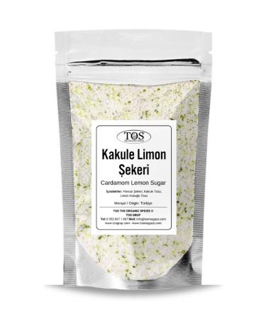 TOS The Organic Spices Cardamom Lemon Sugar 500 gr (1st Quality)