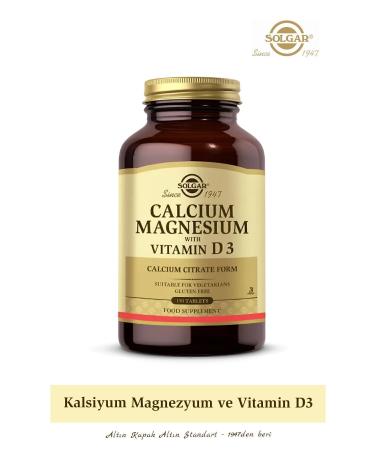 Solgar Calcium Magnesium With Vitamin D3 150 Tablets (Calcium Magnesium Magnesium D3)