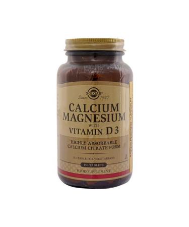 Solgar Calcium Magnesium Vitamin D3 150 Tablets