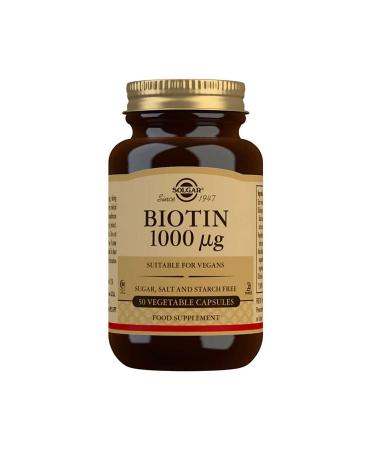 Solgar Biotin 1000 Mcg 50 Capsules