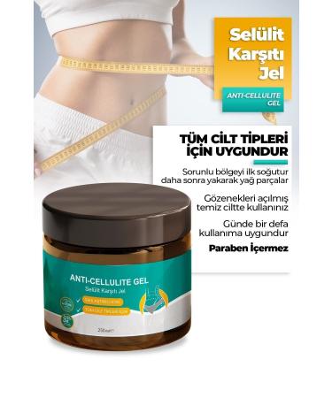 Eslbeauty Firming Slimming Cellulite and Stretch Mark Preventing Body Shaping 3x Effective Gel 250 Ml - Buy Online on GoSupps.com