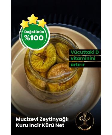 INNAGHA FOOD Organic Miraculous Dried Fig Cure with Olive Oil Net 350 Gr