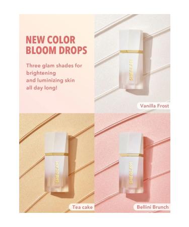 SHEGLAM GLOW BLOOM LIQUID HIGHLIGHTER -BELLINI BRUNCH Vegan Gluten Alcohol paraben free - Buy Online on GoSupps.com