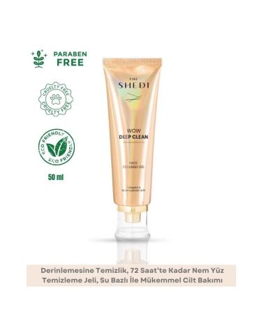 The SheDi Facial Cleansing Gel 72 Hour Moisture Effect Water Based Facial Cleansing Gel