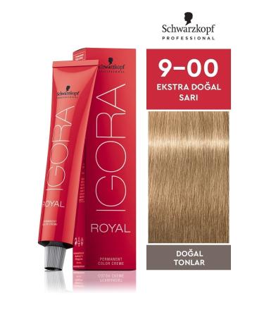Igora Royal Natural Tones 9-00 Extra Natural Blonde Hair Dye 60ml