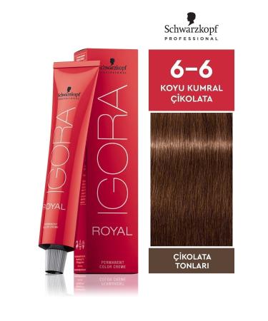 Igora Royal Chocolate Shades 6-6 Dark Blonde-chocolate Hair Dye 60ml