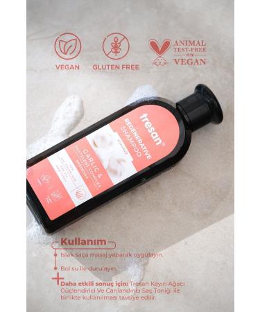 Tresan Garlic Repair Care Shampoo 300 ml 2 Li - Buy Online on GoSupps.com