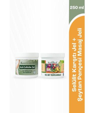 Krauterhof Anti Cellulite Gel 250 ml + Devil's Claw Extract Massage Gel 250 ml