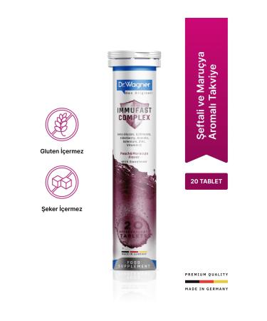 Dr Wagner Immufast Complex Immune System Support - 20 Effervescent Tablets