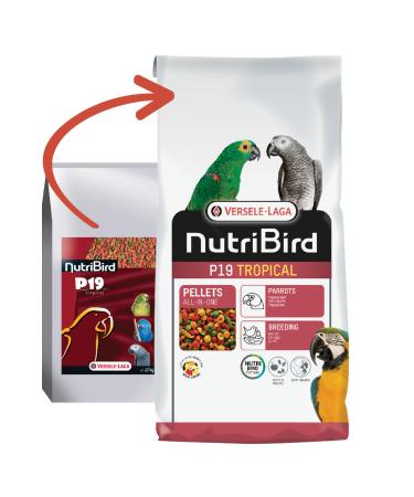 Versele Laga Nutribird P19 Tropical Parrot Pellet Food 10kg 533132