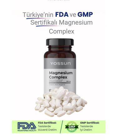 YOSSUN Magnesium Complex Tablet Food Supplement 1000mg - Buy Online on GoSupps.com