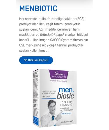 Water Vitamin Water Probiotic Men Biotic 30 Veggie Capsules - Buy Online on GoSupps.com