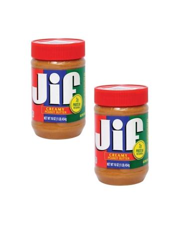 Jif Cream Peanut Butter 454 GR Set of 2