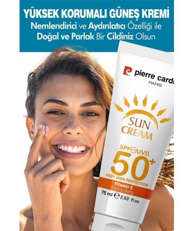 Pierre Cardin SPF 50 Anti-Spot High Protection Face Sun Cream 75 ML For Normal and Dry Skin - Buy Online on GoSupps.com