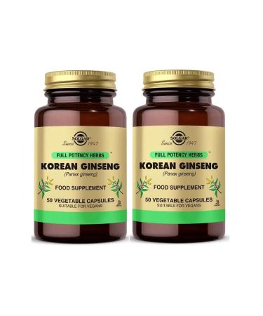 Solgar Korean Ginseng 50 Capsules 2 Pieces