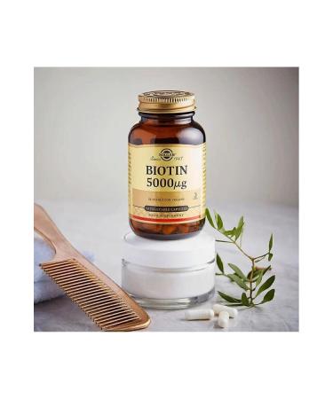 Solgar Biotin 5000 Mcg 50 Capsules 2 Pieces - Buy Online on GoSupps.com