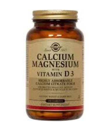 Solgar Calcium Magnesium Vitamin D3 150 Capsules - Buy Online on GoSupps.com