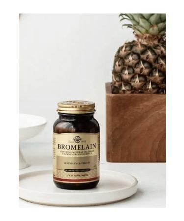 Solgar Bromelain 150 Mg 60 Capsules 32625242 - Buy Online on GoSupps.com