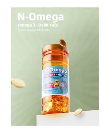 90 Capsules Omega-3 Fish Oil Containing n-omega Dha and Epa 90 Capsules