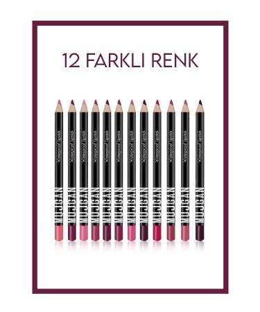 MUJGAN 12 Piece Set Colored Lip Pencil - Buy Online on GoSupps.com