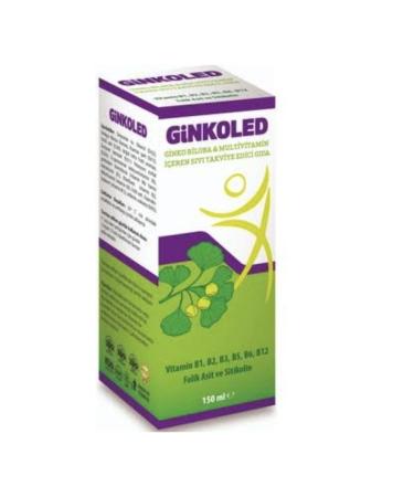 LedaPharma Ginkoled Biloba B1 B2 B3 B5 B6 B12 Containing Liquid Supplementary Food - Buy Online on GoSupps.com