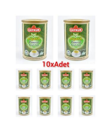 aykur 10x Organic Emerald Green Tea 125gr (cylindrical box)