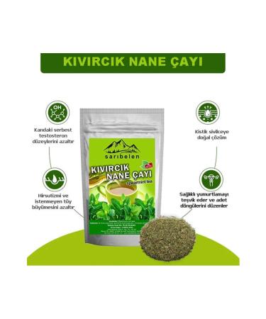 sar belen 3 Pieces Curly Mint Tea Spearmint Tea 45 g 30 Filtering Bags - Buy Online on GoSupps.com