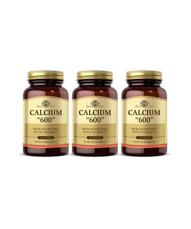Solgar Calcium Oyster Shell 600 Mg 60 Tablets 3 Pieces