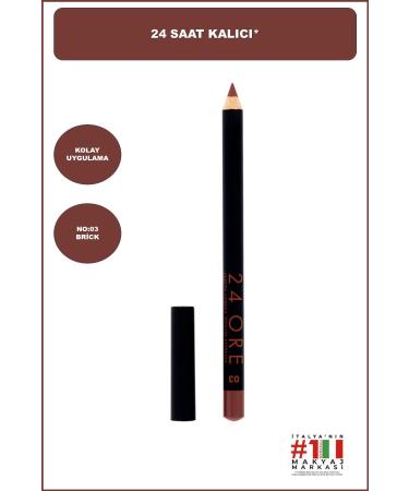 Deborah 24ore Lip Pencil No: 3 Brick