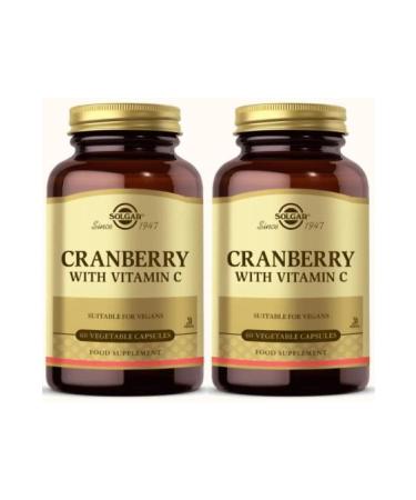 Solgar Cranberry Extract With Vitamin C 60 Capsules 2 Pieces