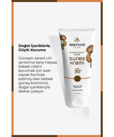 OMERYEM Shea Butter Effective Natural Sun Cream - 75ml - Buy Online on GoSupps.com