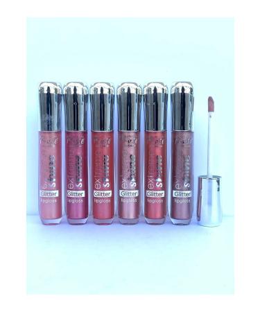 Roesia Rose Cosmetics Rose Extreme Shine 6-Piece Glitter Plumber Lip Gloss