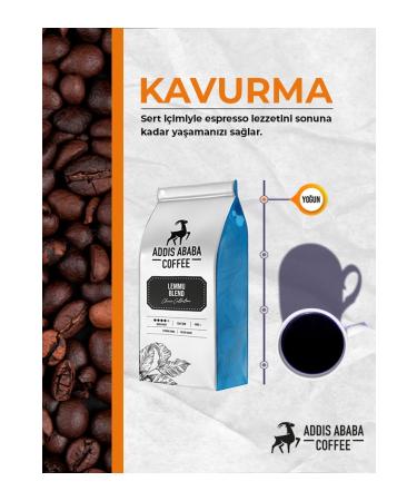 Addis Ababa Coffee Lemmu Blend Filter Coffee Espresso Coffee Bean Coffee 1000 Gr. - Buy Online on GoSupps.com